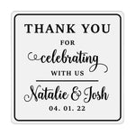 Thank You For Celebrating With Us Wedding Sticker - XOXOKristen
