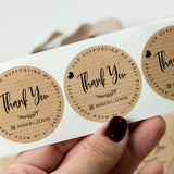 Thank you for Supporting my Small Business Kraft Labels - XOXOKristen