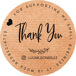 Thank you for Supporting my Small Business Kraft Labels - XOXOKristen