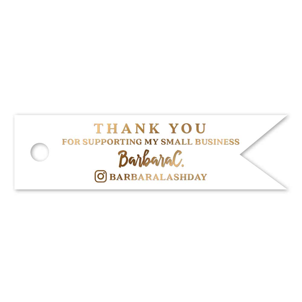 Thank you for Supporting my Small Business Tag Flag shape - XOXOKristen