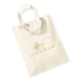 Tiffany Custom Tote Bag Name and Wedding Role - XOXOKristen