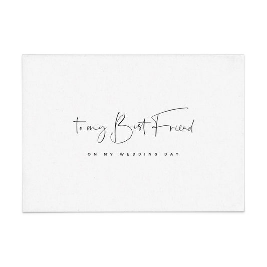 To my Best Friend on my Wedding Day Card - XOXOKristen