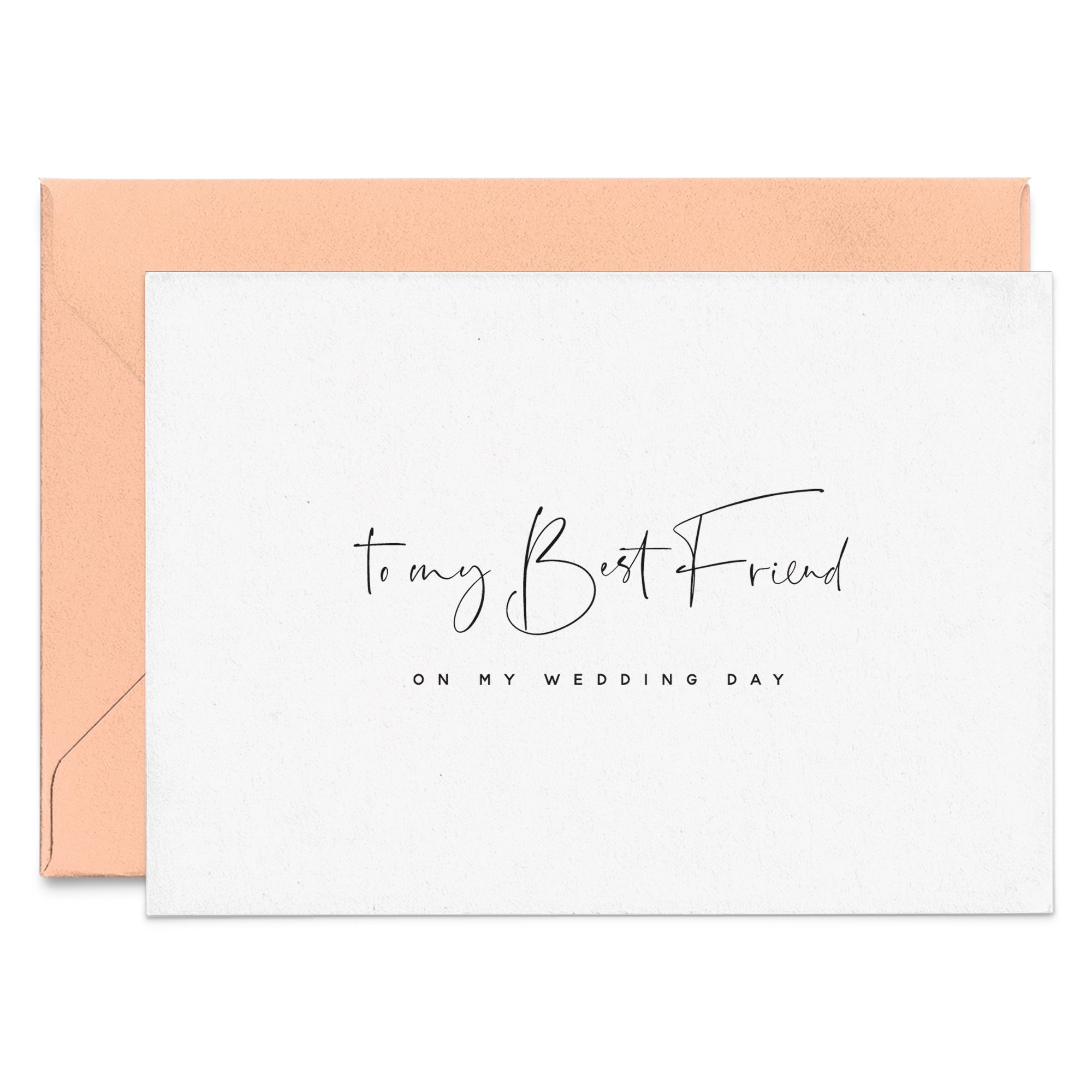 To my Best Friend on my Wedding Day Card - XOXOKristen