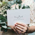 To my Bride on our Wedding Day Card - XOXOKristen