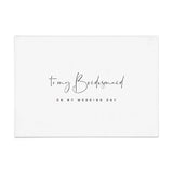 To my Bridesmaid on my Wedding Day Card - XOXOKristen