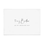 To my Brother on my Wedding Day Card - XOXOKristen