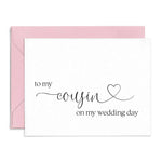 To my Cousin Wedding Note Cards - XOXOKristen