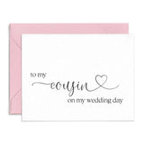 To my Cousin Wedding Note Cards - XOXOKristen