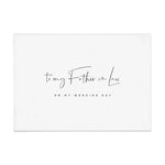 To my Father - in - Law on my Wedding Day Card - XOXOKristen