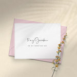 To my Grandma on my Wedding Day Card - XOXOKristen