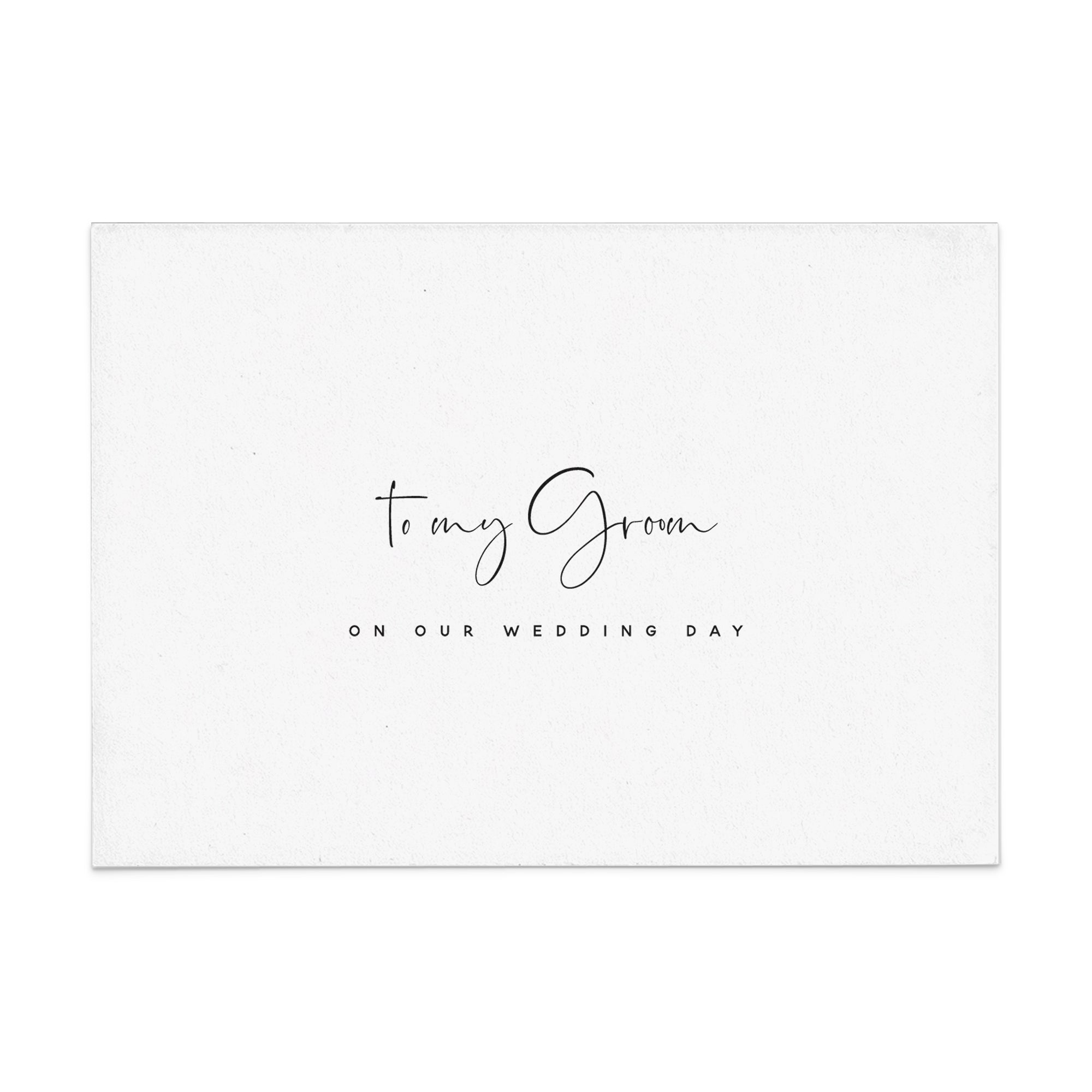 To my Groom on my Wedding Day Card - XOXOKristen