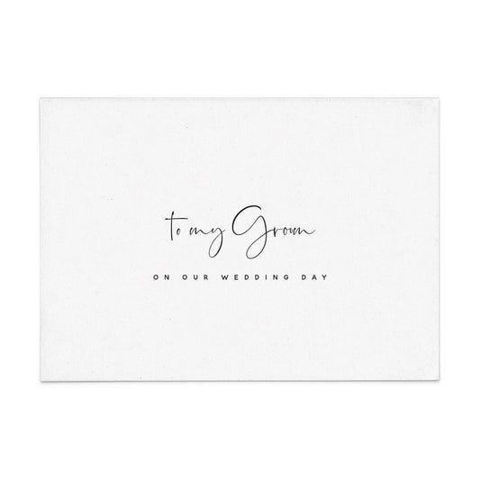 To my Groom on my Wedding Day Card - XOXOKristen