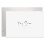 To my Groom on my Wedding Day Card - XOXOKristen