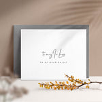 To my In - Laws on my Wedding Day Card - XOXOKristen