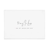 To my In - Laws on my Wedding Day Card - XOXOKristen