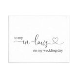 To my In Laws Wedding Note Cards - XOXOKristen