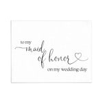 To my Maid of Honor Wedding Note Cards - XOXOKristen