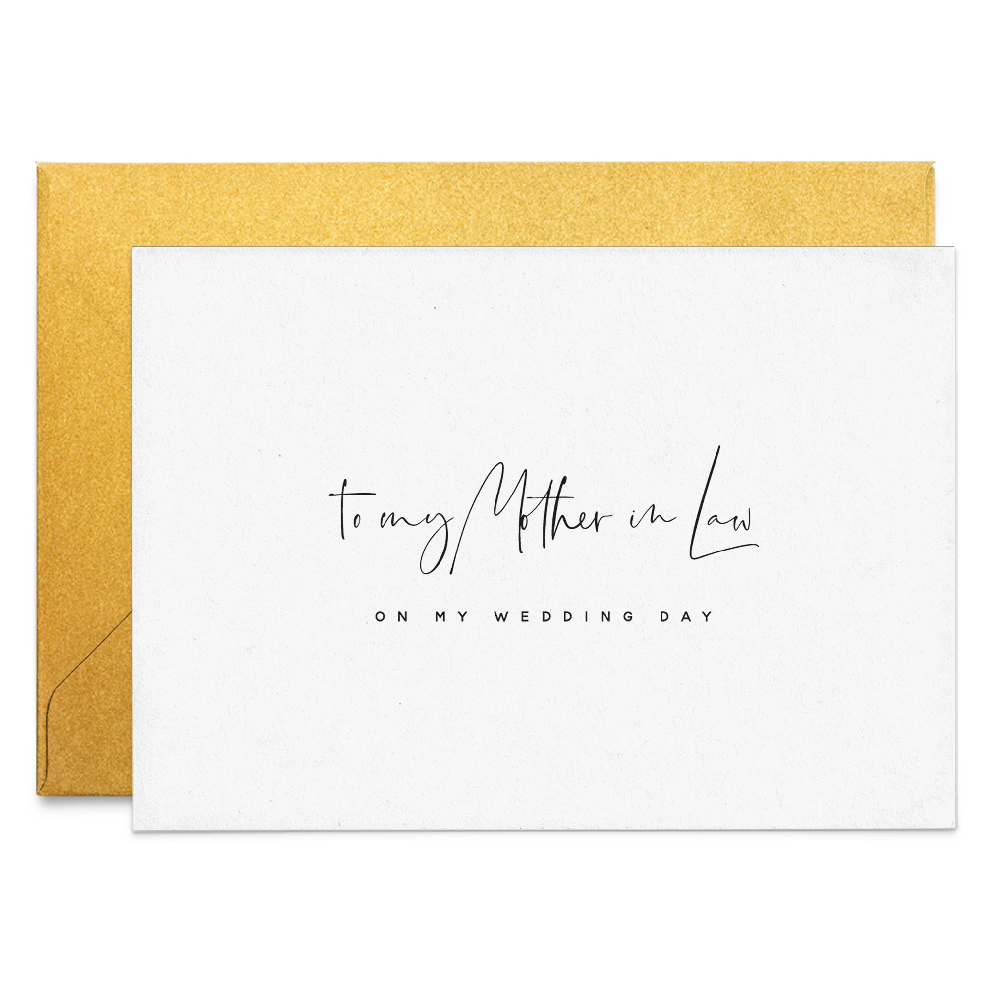To my Mother - in - Law on my Wedding Day Card - XOXOKristen