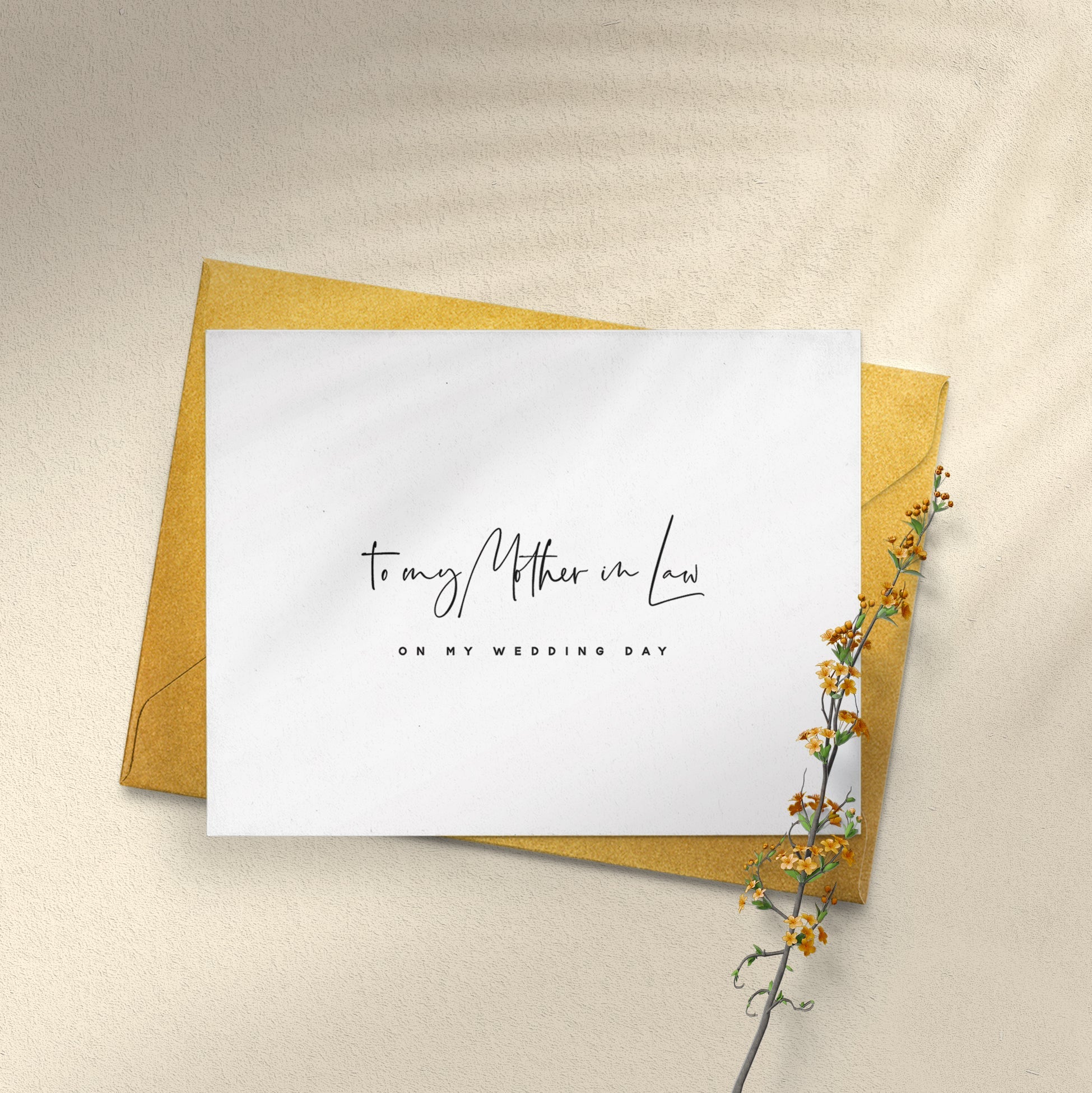 To my Mother - in - Law on my Wedding Day Card - XOXOKristen