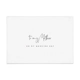 To my Mother on my Wedding Day Card - XOXOKristen