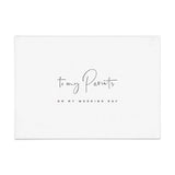 To my Parents on my Wedding Day Card - XOXOKristen