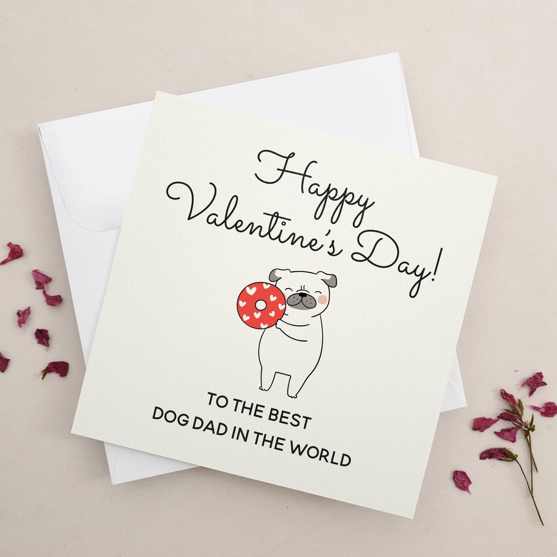 To the Best Dog Dad in the World Valentines Card - XOXOKristen