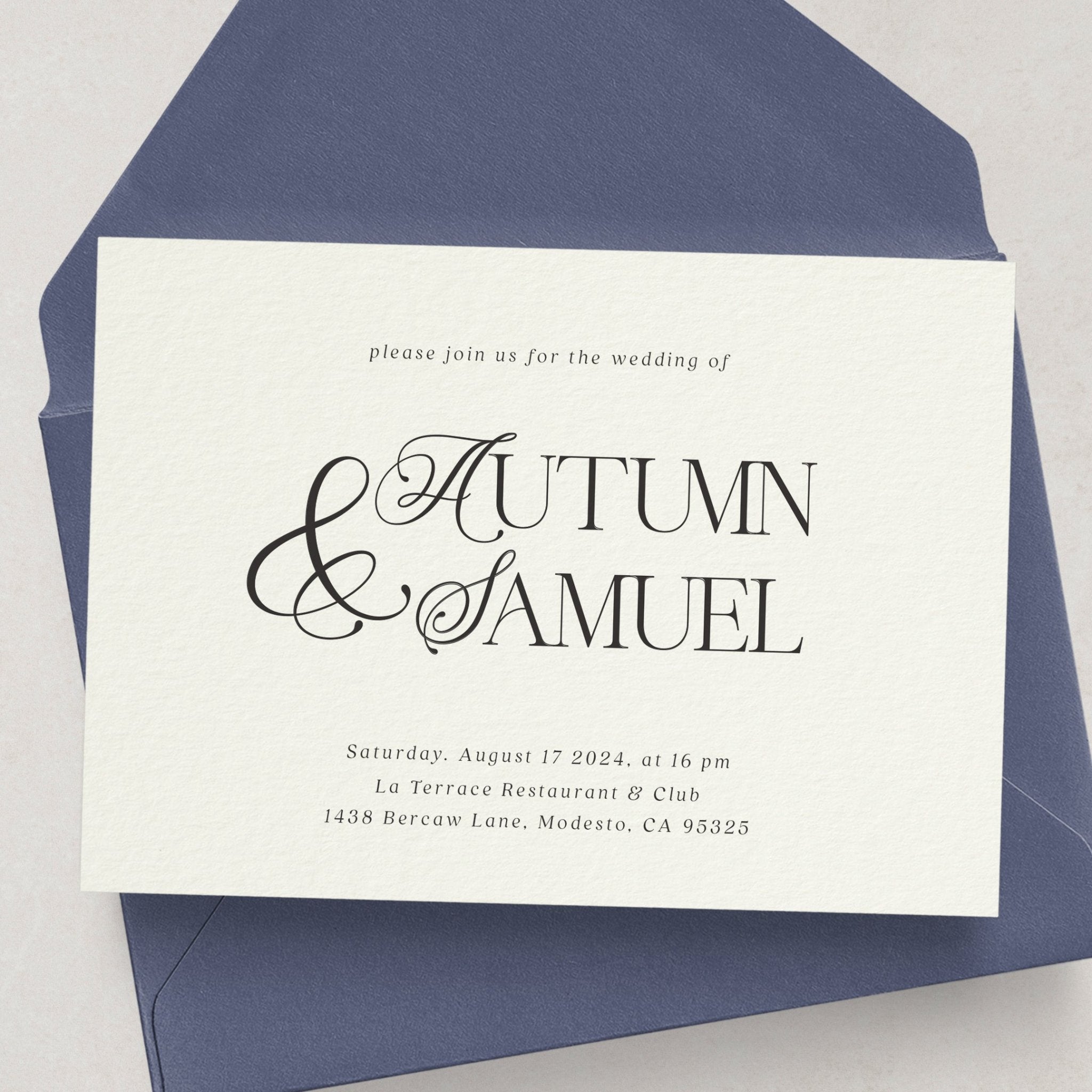 Traditional Wedding Invites - XOXOKristen