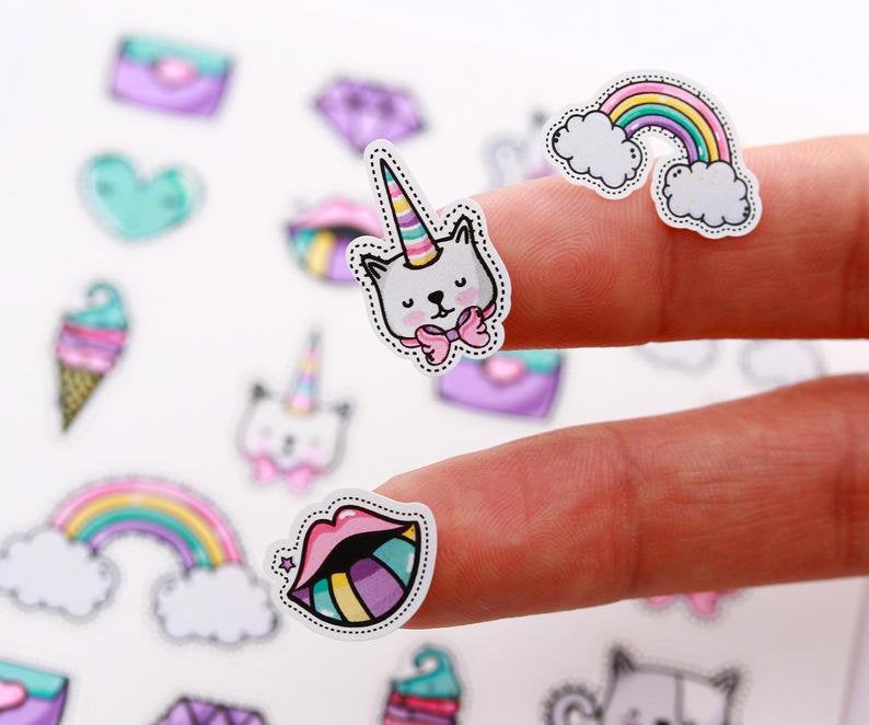 Unicorn Mini Planner Stickers - XOXOKristen