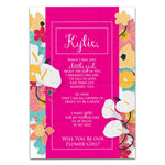 Unique Floral Frame Flower Girl Puzzle Proposal - XOXOKristen