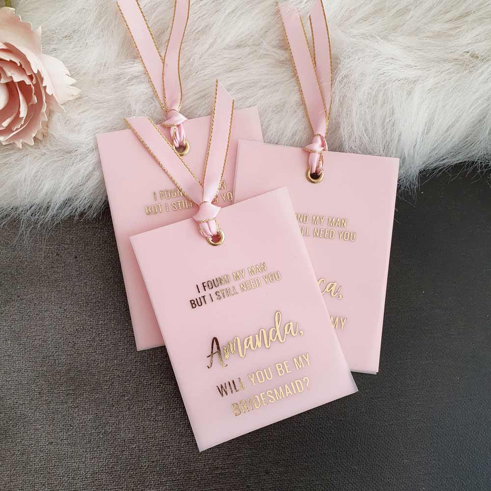 Vellum Bridesmaid Proposal Insert Card - XOXOKristen