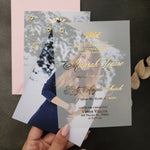 Vellum Quinceanera Invitations with Photo and Crown - XOXOKristen