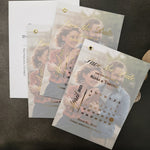 Vellum Save the Date Invite with Custom Picture - XOXOKristen
