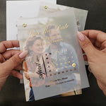 Vellum Save the Date Invite with Custom Picture - XOXOKristen