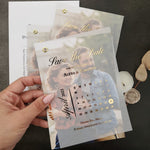 Vellum Save the Date Invite with Custom Picture - XOXOKristen