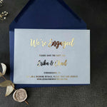 Vellum We are Engaged Announcement Cards - XOXOKristen