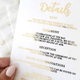 Vellum Wedding Enclosure Card - XOXOKristen