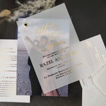Vellum Wedding Invitation Suite with Monograms - XOXOKristen
