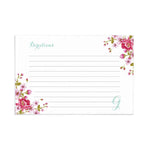Vintage Design Recipe Cards with Custom Monogram Letter - XOXOKristen