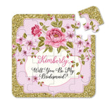 Vintage Gold Frame Bridesmaid Puzzle Proposal - XOXOKristen