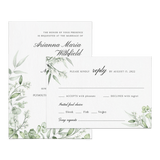 Wedding Floral Greenery Invitation Suite - XOXOKristen