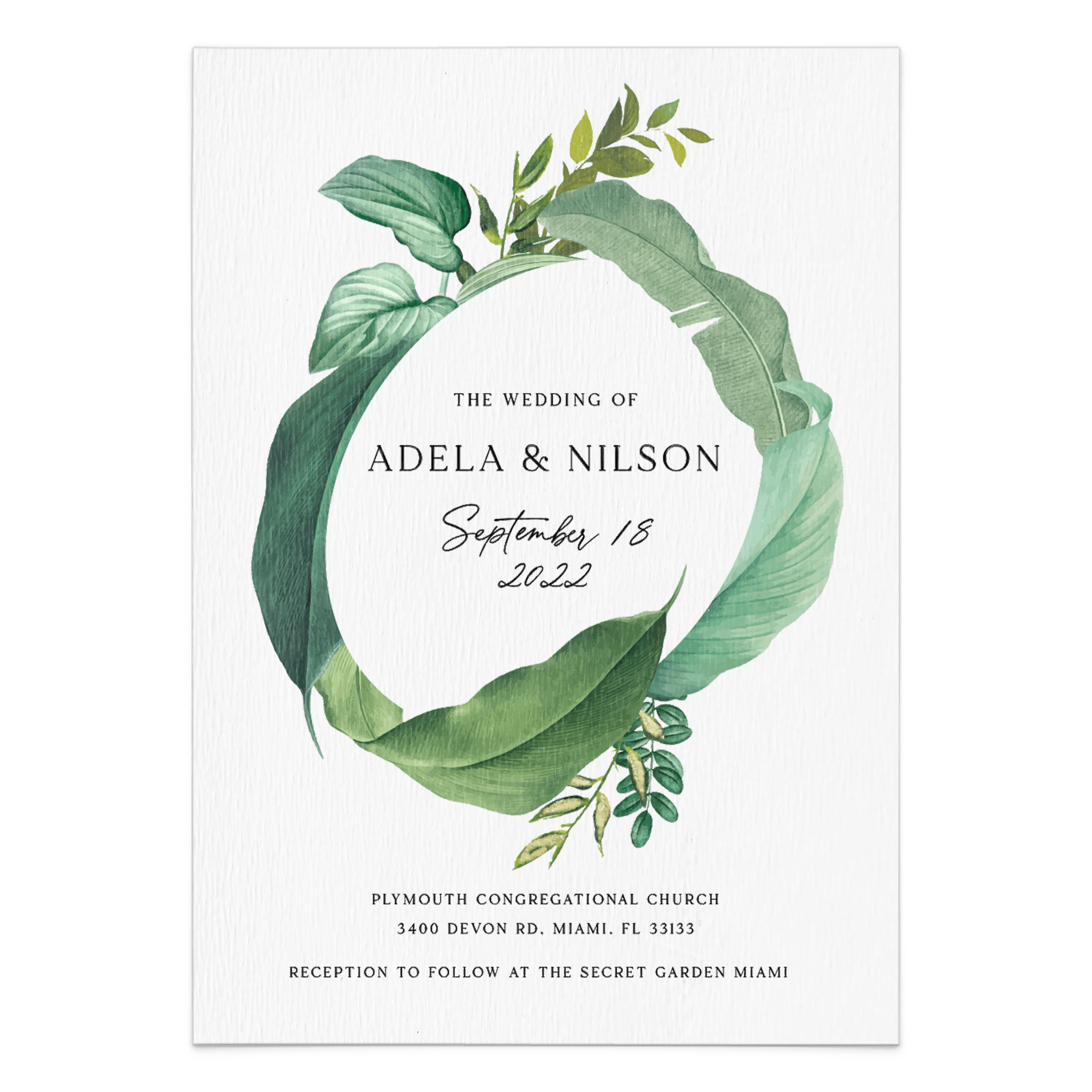 Wedding Greenery Invitation Suite - XOXOKristen