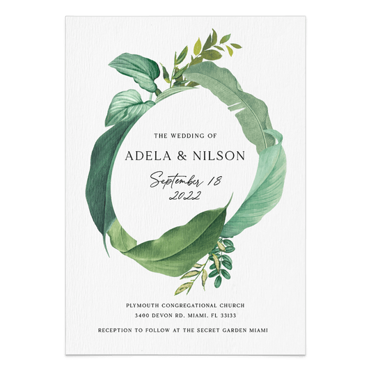 Wedding Greenery Invitation Suite - XOXOKristen