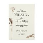 Wedding Invitation Suite in Beige Florals - XOXOKristen