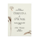 Wedding Invitation Suite in Beige Florals - XOXOKristen