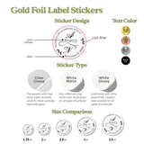 Wedding Round Gold Foiled Stickers with Initials - XOXOKristen