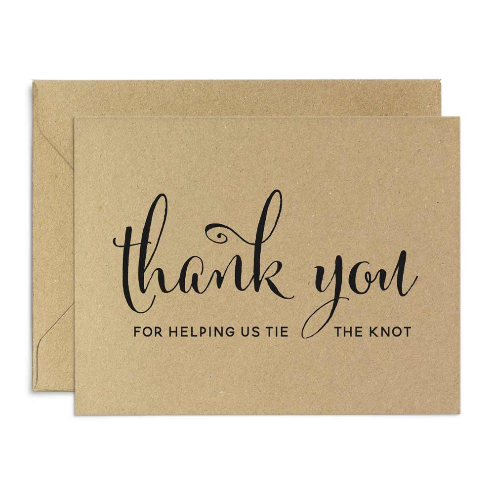 Wedding Thank you Craft Card - XOXOKristen