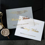 Wedding Website Vellum Cards - XOXOKristen