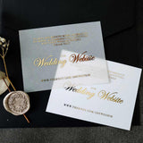 Wedding Website Vellum Cards - XOXOKristen