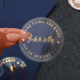 We're Tying the Knot Custom Wedding Sticker - XOXOKristen