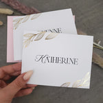White and Gold Will you be my Bridesmaid Proposal Card - XOXOKristen